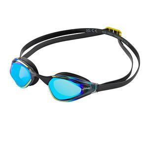 캐리백이 있는 FINIS 마하 1 로우 프로파일 레이싱 고글 - 5 코 조각 수영 모자 블루 코발트