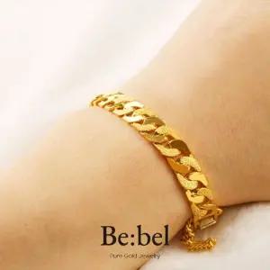 순금팔찌 37.5g(10돈 열돈) 24k 남자 디자인 체인 비벨