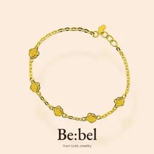 순금팔찌 3.75g(1돈 한돈) 24k 여자 디자인 여성 로즈 비벨