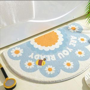 1+1 마켓욜 꽃내음 반원 페브릭 발매트