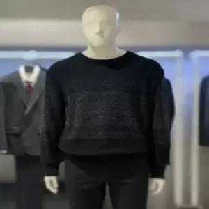 [트루젠][트루젠] 트루젠 (역시즌) 그레이컬 모헤어 컬러블록 라운드넥 니트스웨터 2244SP200430 (P0036609