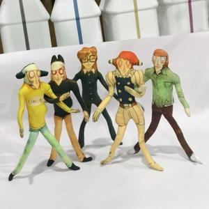 Anime Ranfren Randal의 친구 코스프레 인형 봉제 코튼 추상 플러시 룸 장식 할로윈 소품