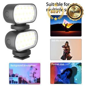 BAFANG RGB 필 라이트 야외 브이로그 촬영 조명 미니 LED 휴대용 충전식 소형 스마트폰