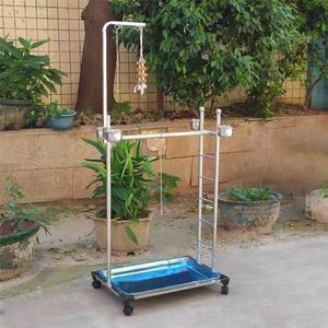 앵무새횟대 스텐 놀이터 새장 사다리 훈련 대형 중형 이동식 싱글 새집 높이 실내 스탠딩