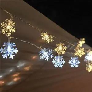 크리스마스 트리 전구 캠핑 눈꽃 조명 50구 웜화이트 트리전구 크리스마스전구