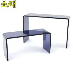 ㄷ형 아크릴 다용도 진열대 소형 인테리어 소품 선반 제품진열대 화장소품 소품진열