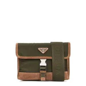 프라다 25FW 머스크그린 코코아 리나일론 스웨이드 스마트폰 케이스 크로스백 2ZH108 2HJH F041O
