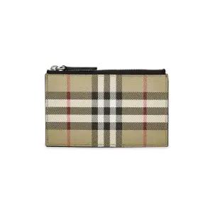 [꼬르소밀라노]  남성 체크 지퍼 아카이브 베이지 카드지갑 8084166