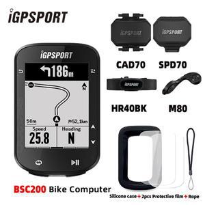 IGPSPORT BSC200 컴퓨터 GPS 자전거 블루 ANT 2.6 인치 방수 무선 스톱워치 전원 계량기