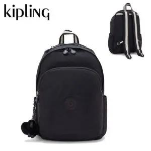 [키플링] 블랙 아이보리 16리터 데일리 백팩 델리아 KPCBA24 NKBE[35346898]