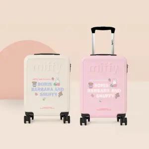 윤슬디자인 미피 데이지 2박3일용 캐리어 귀여운 핸드 캐리어 가방 미피 캐릭터 20인치