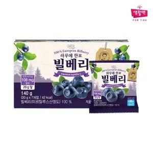 하루한포 냉동 빌베리 140g(20g x 7개입) x 4팩