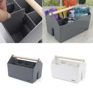 와볼샵 막대손잡이 정리함 바구니 컴팩트 필기구 문구류 멀티박스 바스켓 수납함