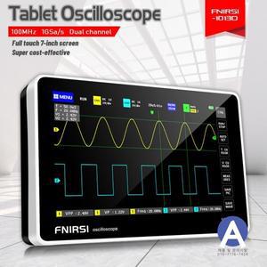 FNIRSI 1013D 디지털 태블릿 오실로스코프 듀얼 채널 100MHz 대역폭 1GS/s 샘플링 속도 미니