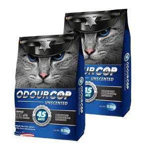 오더캅 고양이모래 멀티캣  실버 언씬티드 무향  벤토나이트 9.5kg x 2