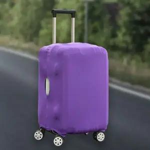 여행 가방 캐리어 스판 커버 카바 덮개 케이스 퍼플 M