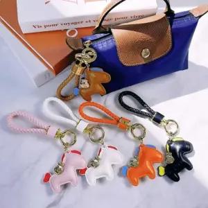 말 열쇠고리 가죽 키링 키홀더 가방참장식 스트랩 (3PBSM)