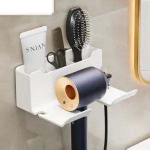 3색 1개 접착식 욕실 드라이기 거치대 홀더 드라이어