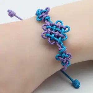 (문스샵) 그대로 구현한 케데헌 매듭팔찌 한국 전통 국화매듭 굿즈 커플 프리사이즈 케이팝데몬헌터스 루미 진우 악세사리 케이팝