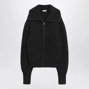 블랙 브라운 알파카 블렌드 집업 가디건 OW1187LK1029 MU213