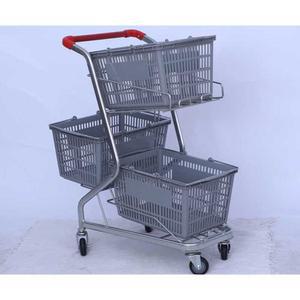 러브카트 2단 소형 시장 소형매장 바스켓 슈퍼마켓 저가형 마트 일식 쇼핑카트 편의점
