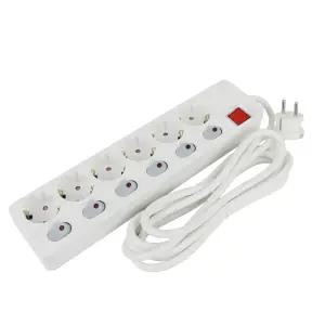 아남전자 국산 고용량 멀티탭 4000w 안전 접지 멀티 콘센트 개별스위치 6구 3m