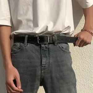 남녀공용 스티치 사각 벨트 청바지 정장 벨트 허리띠 남성벨트 여성벨트 체인멜트 가죽벨트