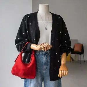 (안나앤플러스) A. 아리아 도트 가디건[가디건D0717I01] 빅사이즈