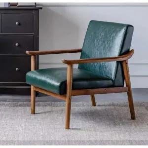 싱글소파 1인용 소파 심플 북유럽 패브릭 가죽 견고한 원목