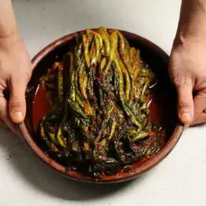 100% 국산 30년 전통 돌산갓김치 1kg 2kg