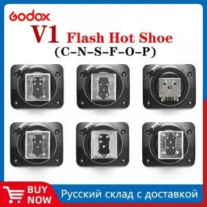 카메라후레쉬 Godox Speedlite V1 V1C V1N V1S V1F V1O V1P 플래시 핫슈 교체