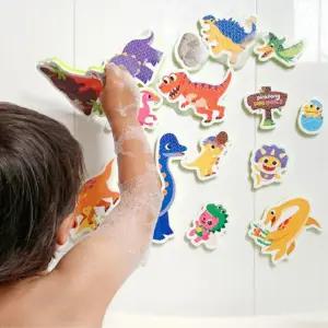 핑크퐁 공룡 붙였다뗐다 물놀이 스티커 목욕놀이스티커 20개월아기장난감 목욕놀이용품