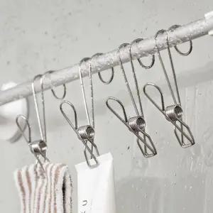 다용도 클립 스텐 고리 집게 후크 5개입/걸이/빨래/수세미/집개/멀티/사진/수납/집게/다목적/싱크대/고리
