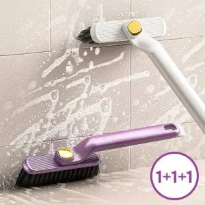1+1+1 디유 360도 회전형 화장실 청소솔 욕실 바닥 타일 틈새 브러쉬