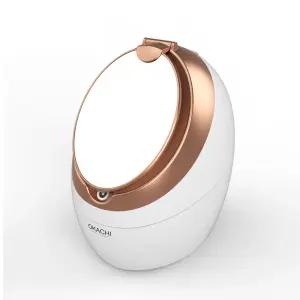 얼굴 스티머 양면 거울 뷰티 모공 스팀기 피부관리기 스팀기 - 골드