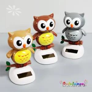 태양열 노호혼 부엉이 색상선택 (올빼미 태양열 솔라 자동차 실내장식 악세사리)