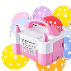 1pc - 전기 풍선 펌프 풍선 부는 기계 인플레이션 펌프 이중 구멍 자동 인플레이션 기계 풍선 충전 m