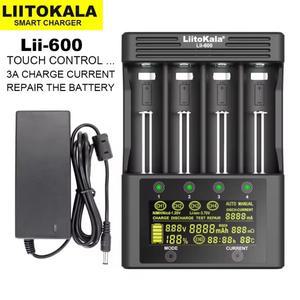 LiitoKala Lii-600 배터리 충전기 리튬 이온 3.7V NiMH 1.2V 적합 18650 26650 21700 16340 14500 AA