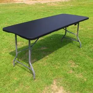 [브로몰딩 테이블 1800 블랙] 칼루스 접이식 캠핑테이블 야외 행사용 이동식 매대