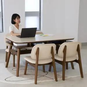 데이지 수납형 양면 세라믹 낮은 식탁 테이블 4인용 포세린 1400