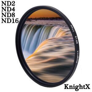 KnightX-ND 필터 ND4 ND8 ND16 캐논 니콘 d80 700d 라이트 d5100 60d 카메라 렌즈 49mm 52mm 55mm 58mm 62m