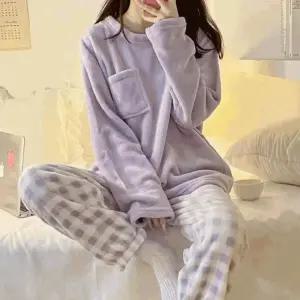 파자마세트 극세사 라즈베리