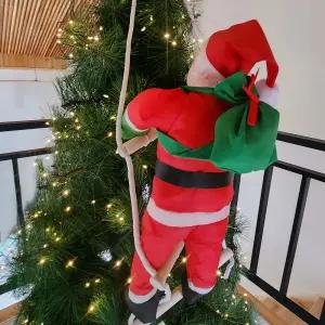 사다리타는 산타 크리스마스 트리 벽 장식 소품
