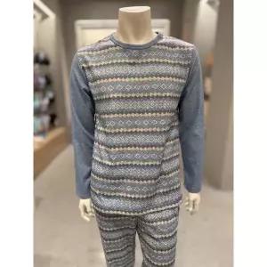 [트라이엄프](강남점)남성 블루 레노바 실내복 티셔츠(TEMET731BU)