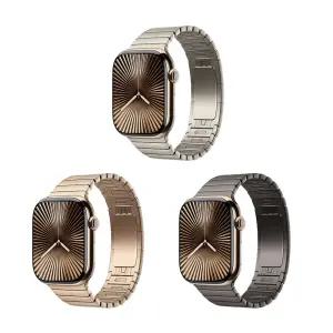 Apple Watch 11 GPS + Cellular 42mm 골드 티타늄 케이스/링크 브레이슬릿(내추럴/골드/슬레이트) 선택