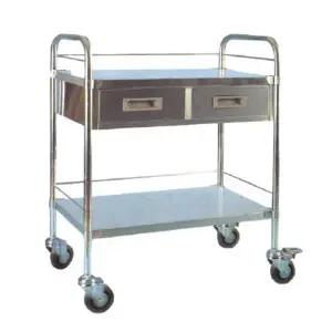 GM 2단 회진용 드레싱카(서랍2식핸들형750) IC-671 - 운반카트(스텐)