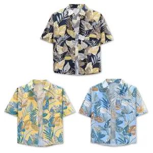 [타이달] 남성 반팔 3컬러 야자수 하와이안셔츠 패턴 셔츠남방