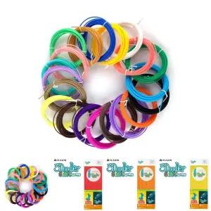 PLA 필라멘트 세트 1.75mm 10m x 20색상 3D펜 3D프린/프린터/입체/출력/3D/프린팅/컬러/칼라/리필