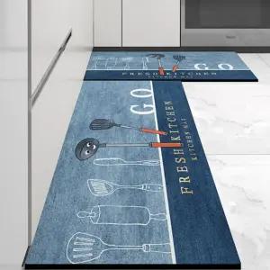 라움 키친 주방발매트 2종세트 빨아쓰는 싱크대 방러그 대형 MDD004 방바닥 부드러운 논슬립방 방깔개 대형