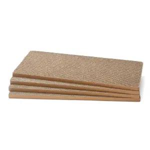 가또나인 4PC 무지 전용 고양이 리필 스크래쳐 4개